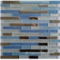 Schöne weiße mosaische Elektroplattenmischung blaues Mosaik